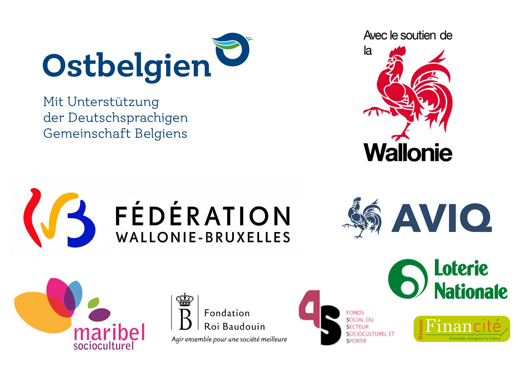 Montage Logos subsides site web